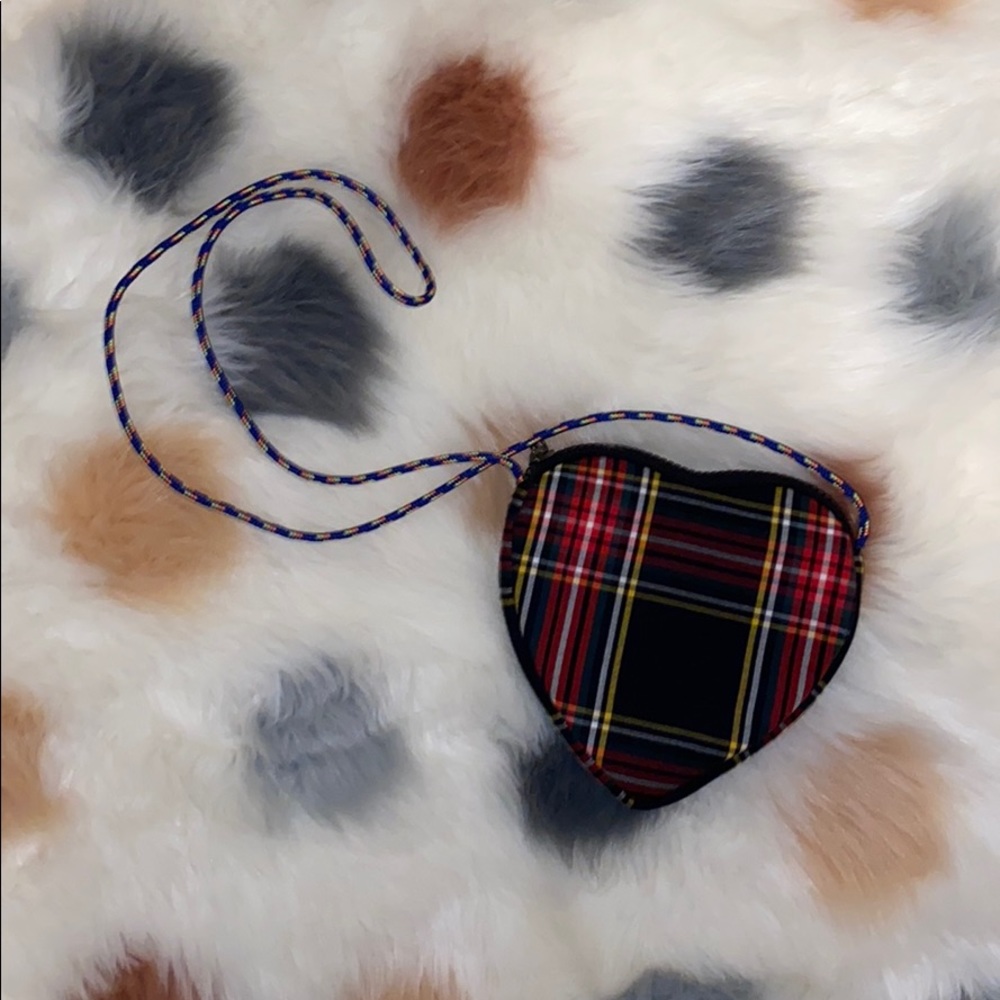 43. 🎄Crewcuts heart plaid purse